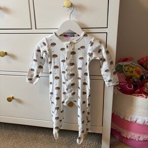 Magnetic Me Hedgehog Print Organic Cotton Footie 6-9 Months